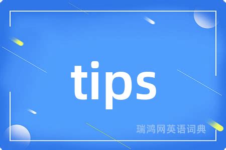 tips 意思